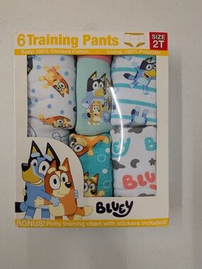 Bluey Training Pants 6 Pack Potty Training Underwear Size 2T NWT